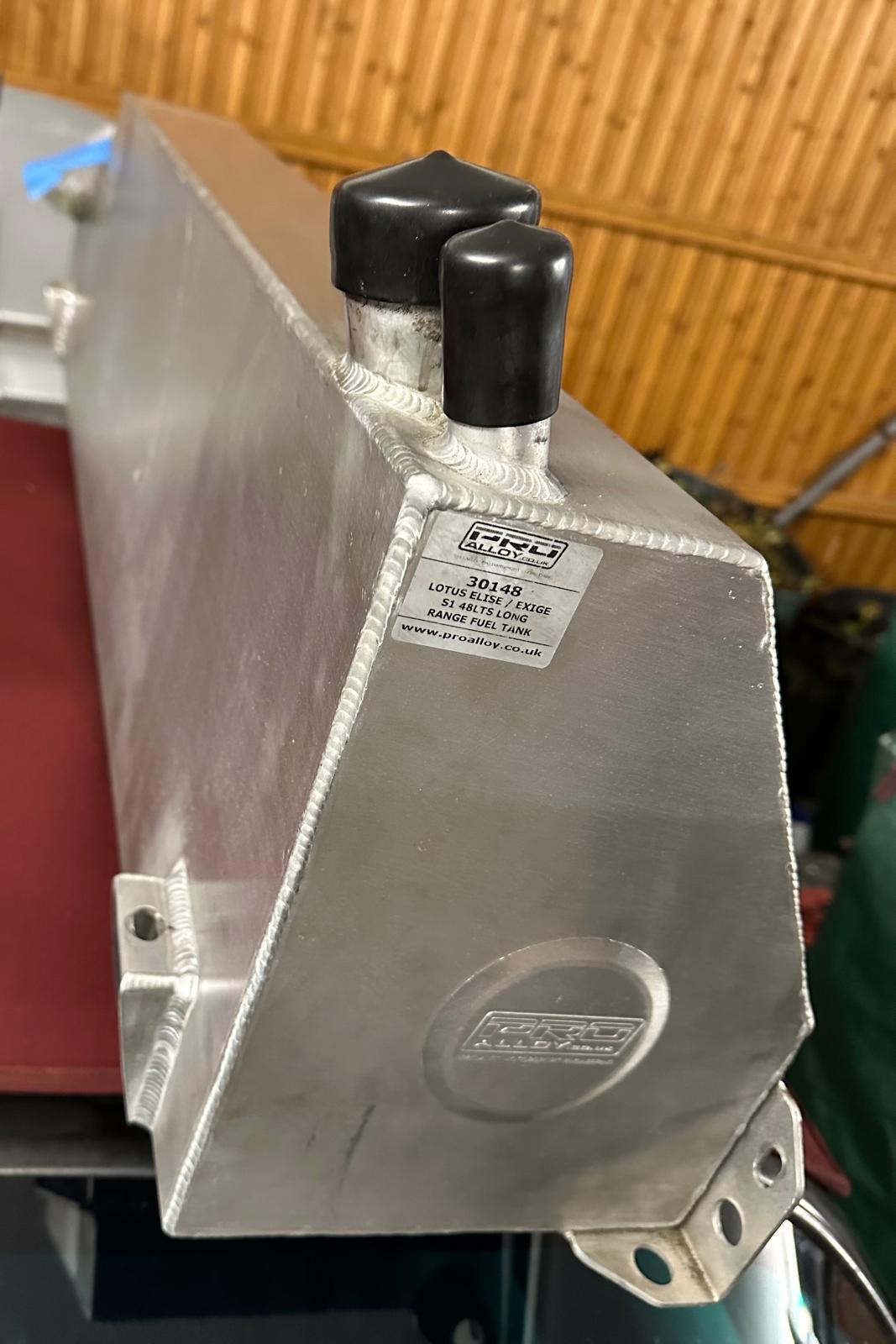 Pro Alloy 48l fuel tank Elise/Exige S1 & 340R + Spitfire Engineering fuel pump  (400HP naturally aspirated)