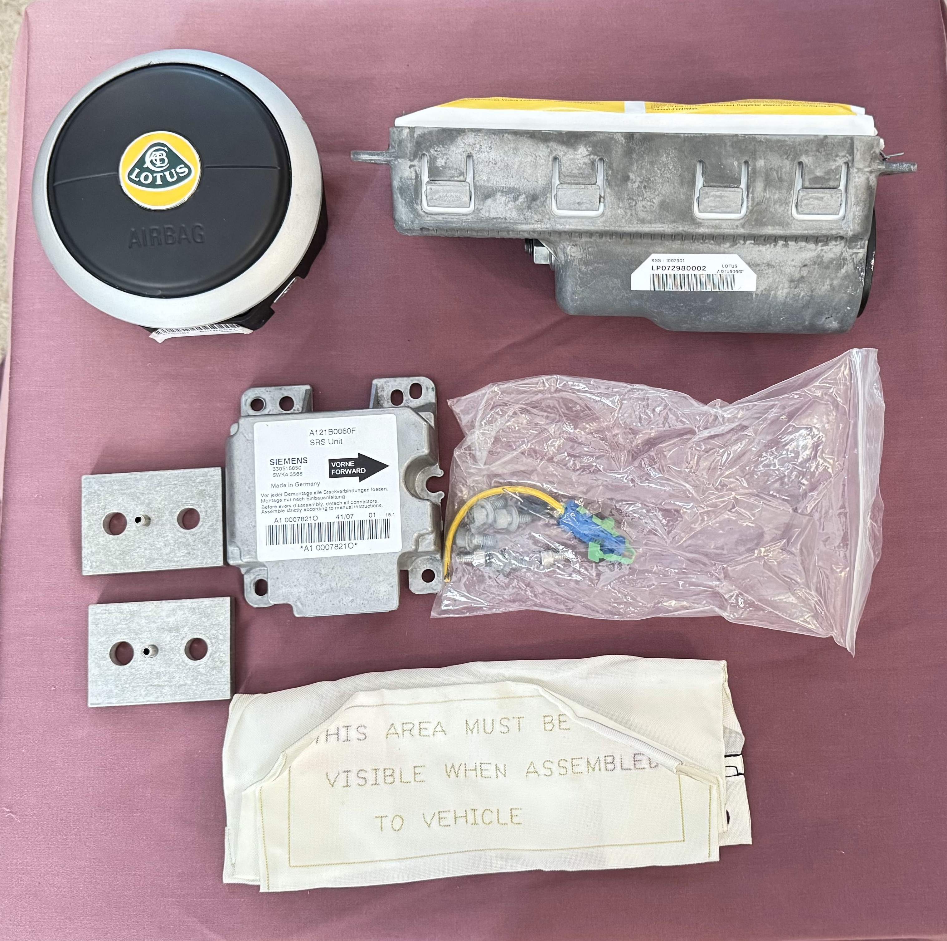 Exige Air Bags and controller 01