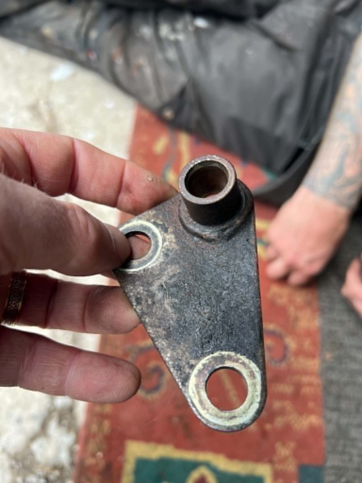bent pivot plate front